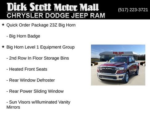 Used 2025 RAM 1500 Big Horn AWD/4WD image 16