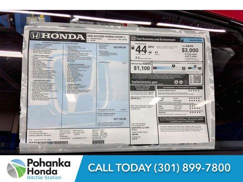 New 2026 Honda Accord Hybrid Sport-L FWD image 22