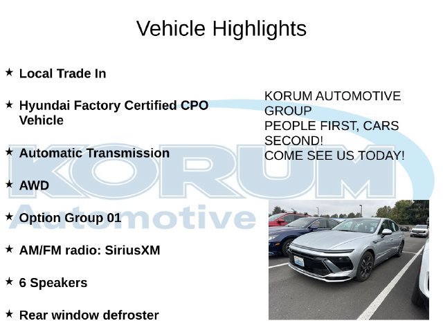 Used 2024 Hyundai Sonata SEL AWD/4WD image 4