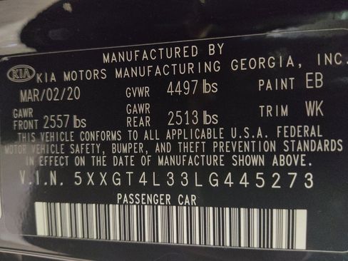 Used 2020 Kia Optima LX FWD image 33