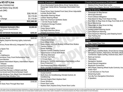 Used 2025 Kia K5 GT-Line w/ GT-Line Premium Package FWD image 5