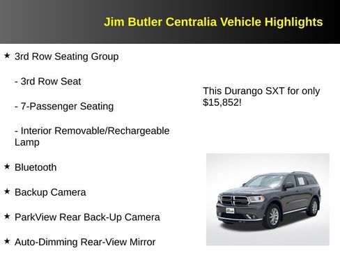 Used 2017 Dodge Durango SXT w/ Quick Order Package 23B AWD/4WD image 17