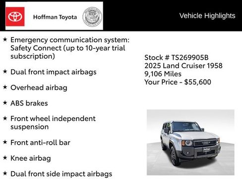 Certified 2025 Toyota Land Cruiser 1958 AWD/4WD image 29