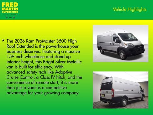 New 2026 RAM ProMaster 3500 image 7