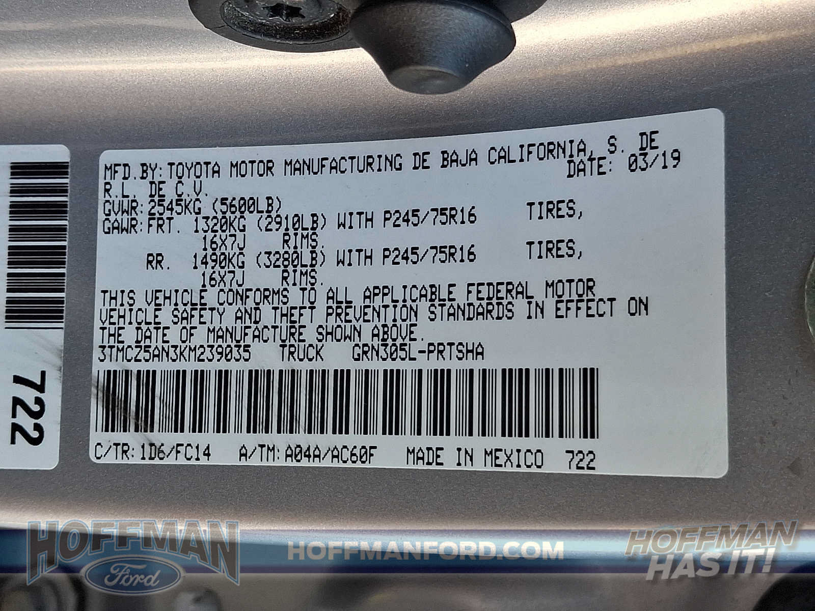 Used 2019 Toyota Tacoma SR5 AWD/4WD image 26
