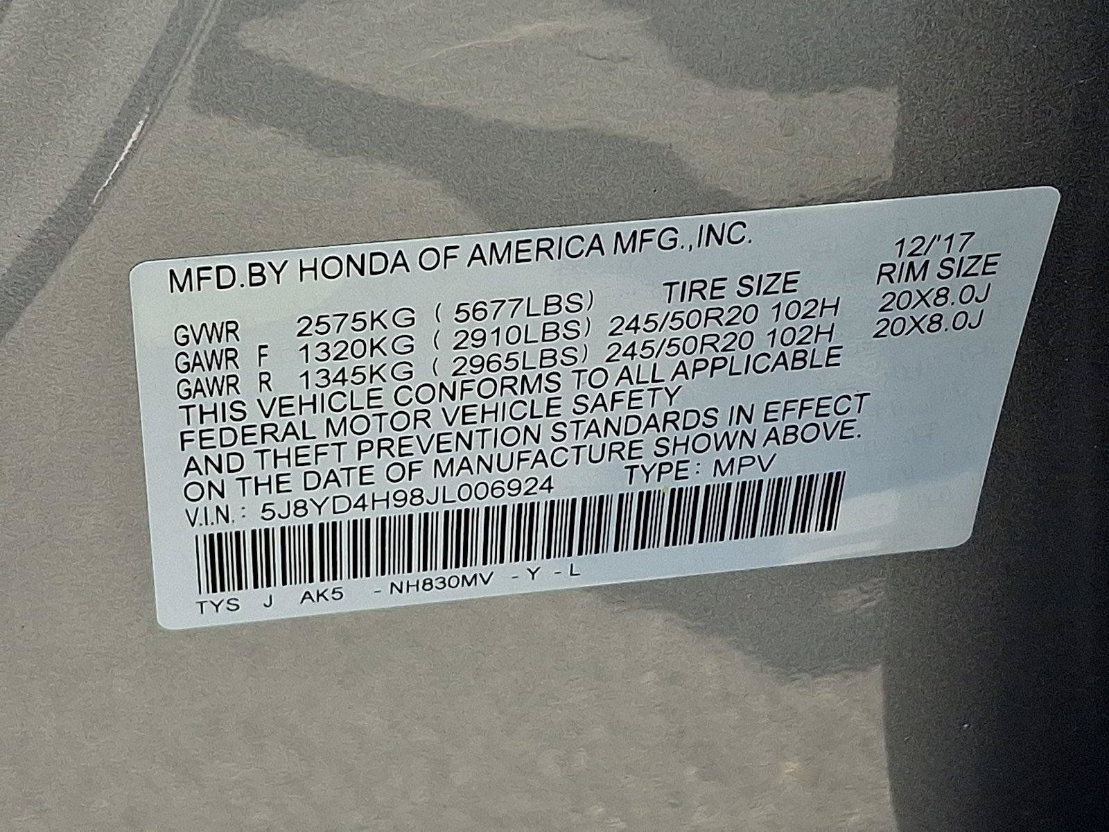Used 2018 Acura MDX w/ Advance & Entertainment Pkg AWD/4WD image 28