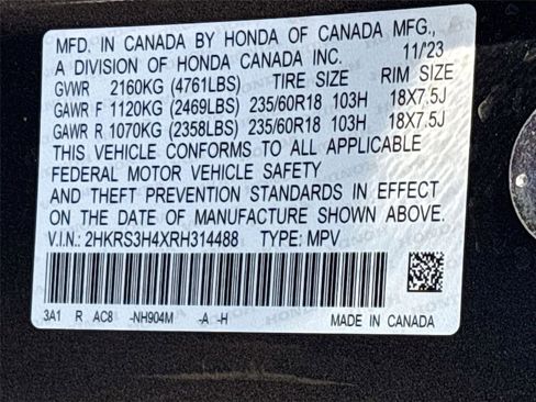 Certified 2024 Honda CR-V EX image 36