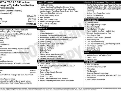 New 2025 MAZDA CX-5 AWD 2.5 S w/ Premium Plus Pkg image 36