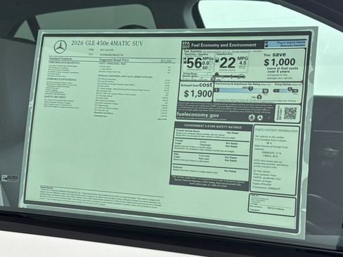 New 2026 Mercedes-Benz GLE 450e 4MATIC image 30