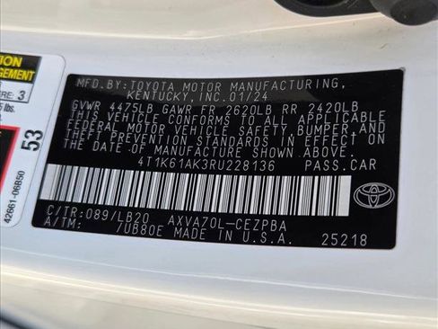 Certified 2024 Toyota Camry XSE w/ Navigation Package FWD image 23