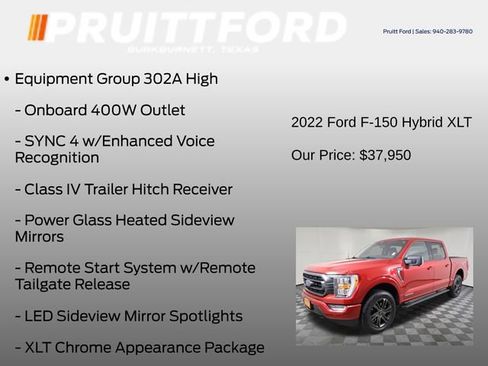 Used 2022 Ford F150 XLT w/ Equipment Group 302A High AWD/4WD image 7