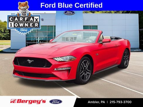 Certified 2019 Ford Mustang GT Premium w/ Ford Safe & Smart Package RWD image 1