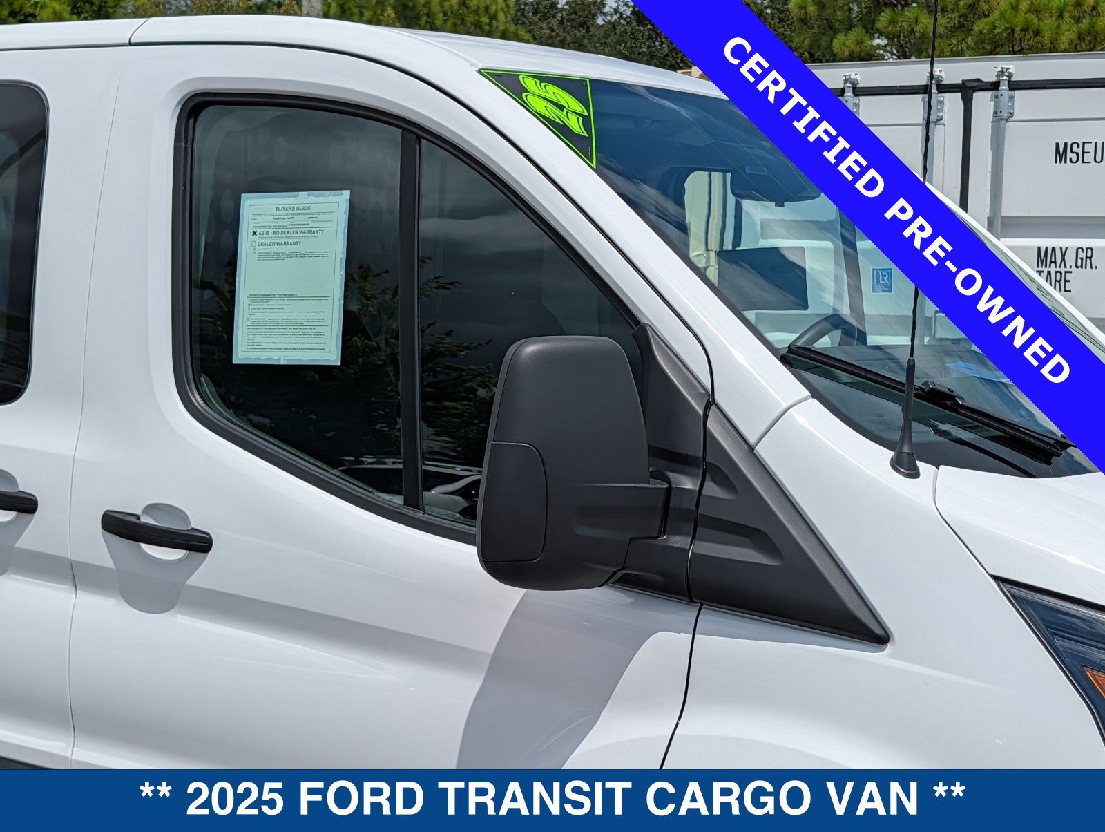 Certified 2025 Ford Transit 250 Low Roof w/ Exterior Upgrade Package RWD image 12