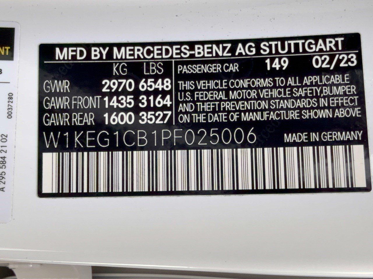 Certified 2023 Mercedes-Benz EQE 350+ 4MATIC Sedan image 31