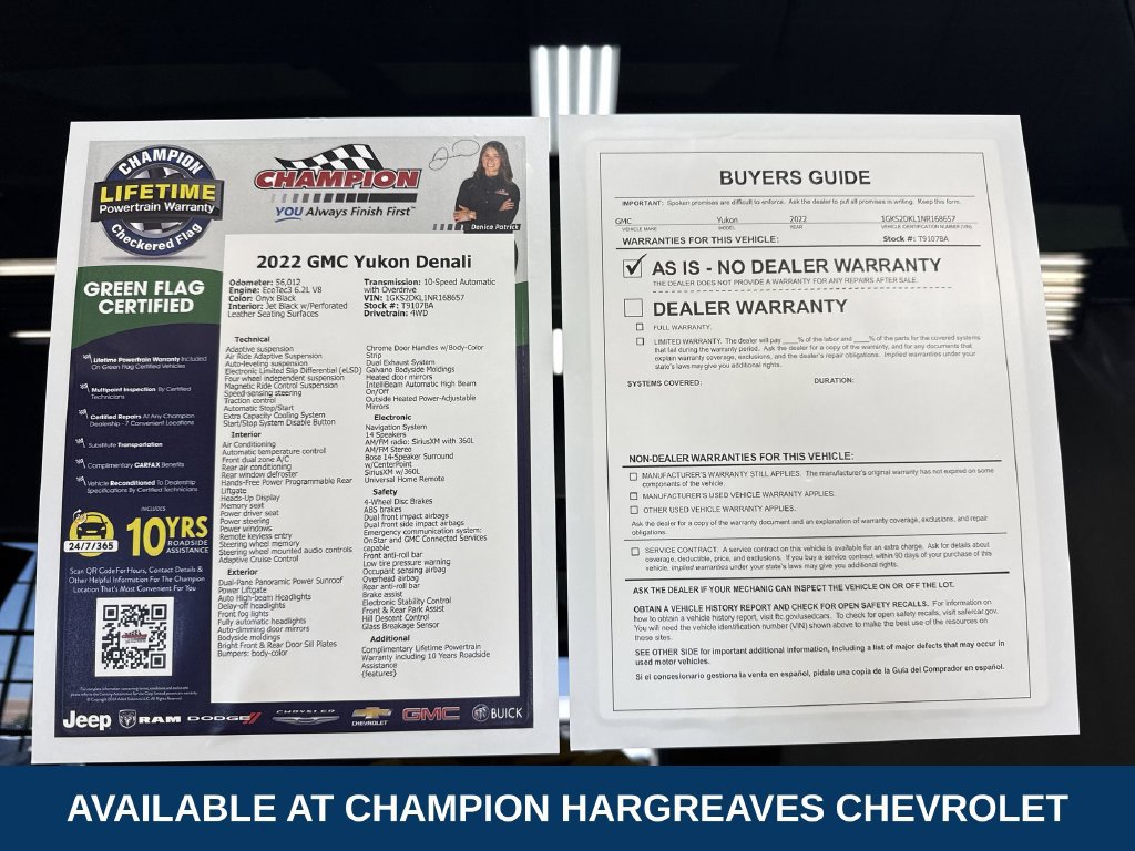 Used 2022 GMC Yukon Denali w/ Denali Premium Package AWD/4WD image 43