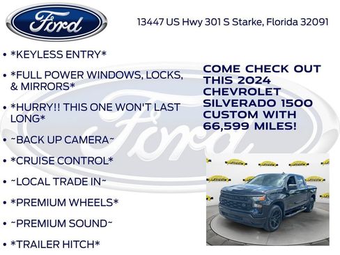 Used 2024 Chevrolet Silverado 1500 Custom w/ Turbomax Blackout Package RWD image 12
