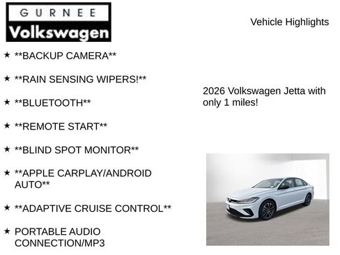 New 2026 Volkswagen Jetta Sport image 7