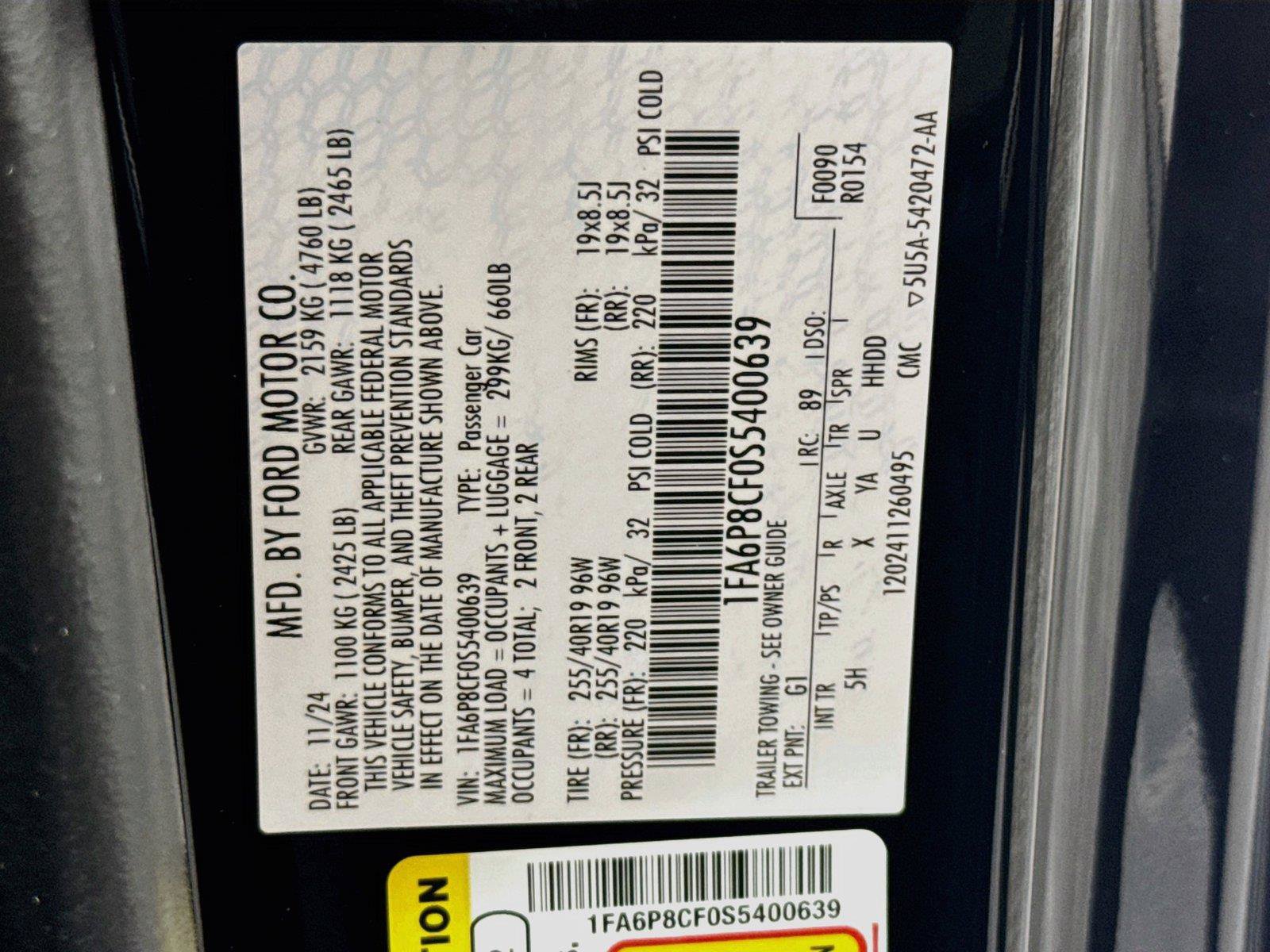 Used 2025 Ford Mustang GT Premium RWD image 37