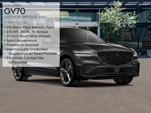 New 2026 Genesis GV70 3.5T Sport Prestige AWD/4WD image 3