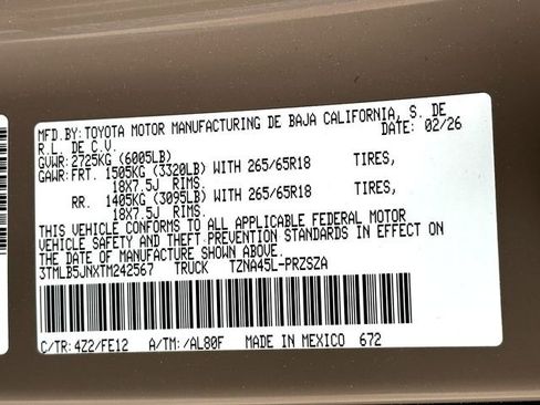 New 2026 Toyota Tacoma TRD Sport image 24