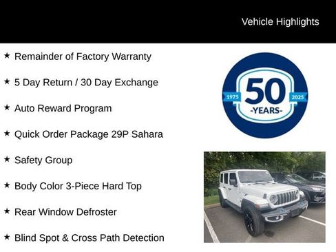 Used 2024 Jeep Wrangler Unlimited Sahara w/ Safety Group AWD/4WD image 5