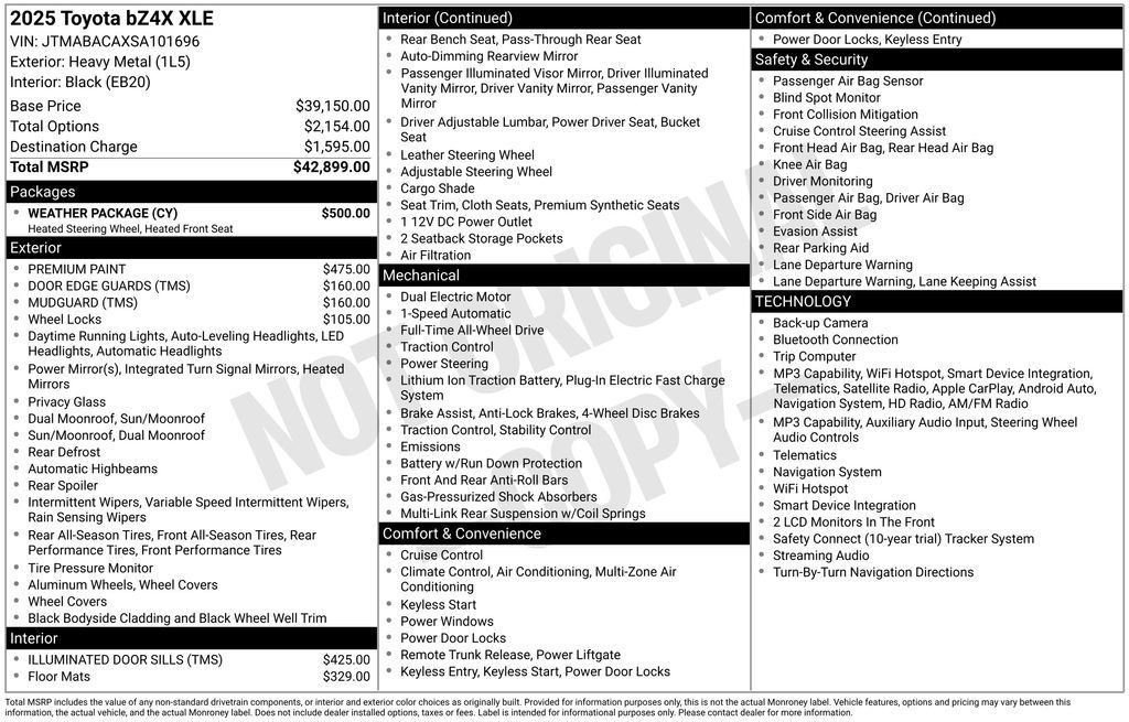 Used 2025 Toyota bZ4X AWD w/ Weather Package image 17