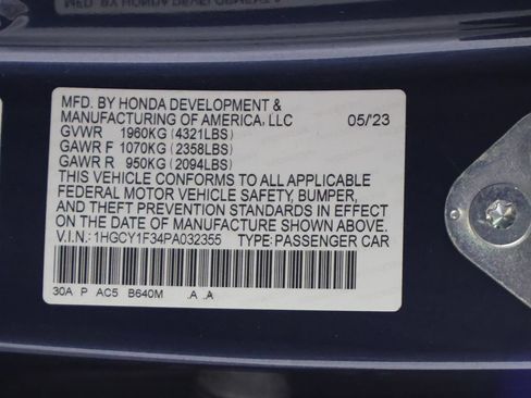 Used 2023 Honda Accord EX image 51