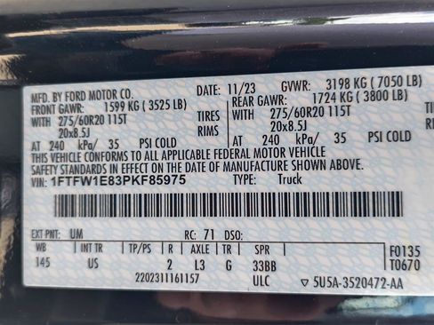 Used 2023 Ford F150 XLT w/ Equipment Group 302A High AWD/4WD image 8