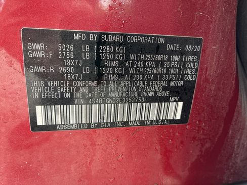 Used 2020 Subaru Outback Limited XT w/ Popular Package #2 AWD/4WD image 18