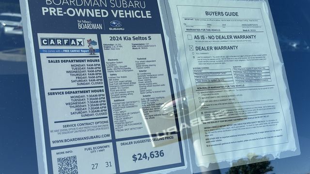 Used 2024 Kia Seltos S AWD/4WD image 28