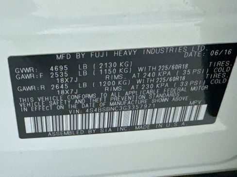 Used 2016 Subaru Outback 2.5i Limited AWD/4WD image 44