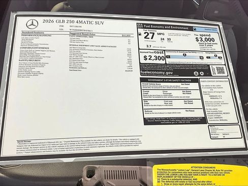 New 2026 Mercedes-Benz GLB 250 4MATIC image 18