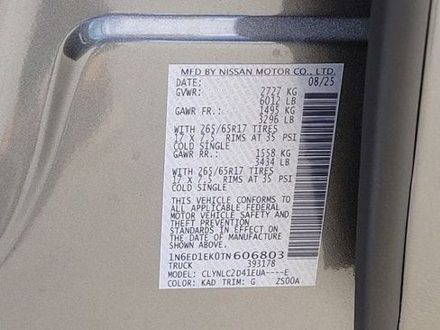 New 2026 Nissan Frontier SV w/ SV Convenience Package image 11