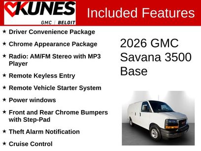 New 2026 GMC Savana 3500 w/ Driver Convenience Package