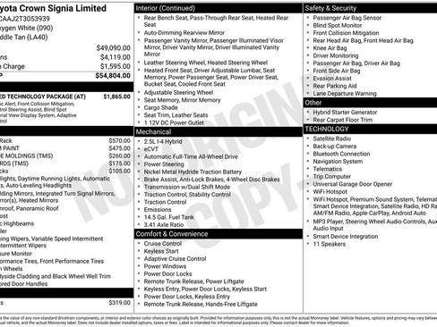 New 2026 Toyota Crown Signia w/ Advanced Technology Package AWD/4WD image 41
