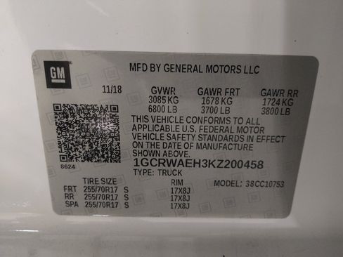 Used 2019 Chevrolet Silverado 1500 W/T w/ WT Convenience Package RWD image 33