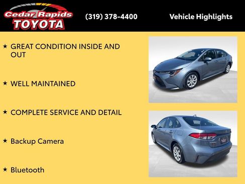 Certified 2023 Toyota Corolla LE w/ Carpet Mat Package (TMS) FWD image 8
