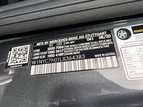 Certified 2020 Mercedes-Benz G 63 AMG 4MATIC image 33