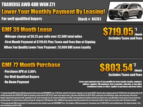 New 2026 Chevrolet Traverse Z71 w/ Driver Confidence Package AWD/4WD image 2