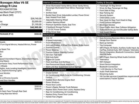 Used 2021 Volkswagen Atlas SE w/ Towing Package FWD image 5
