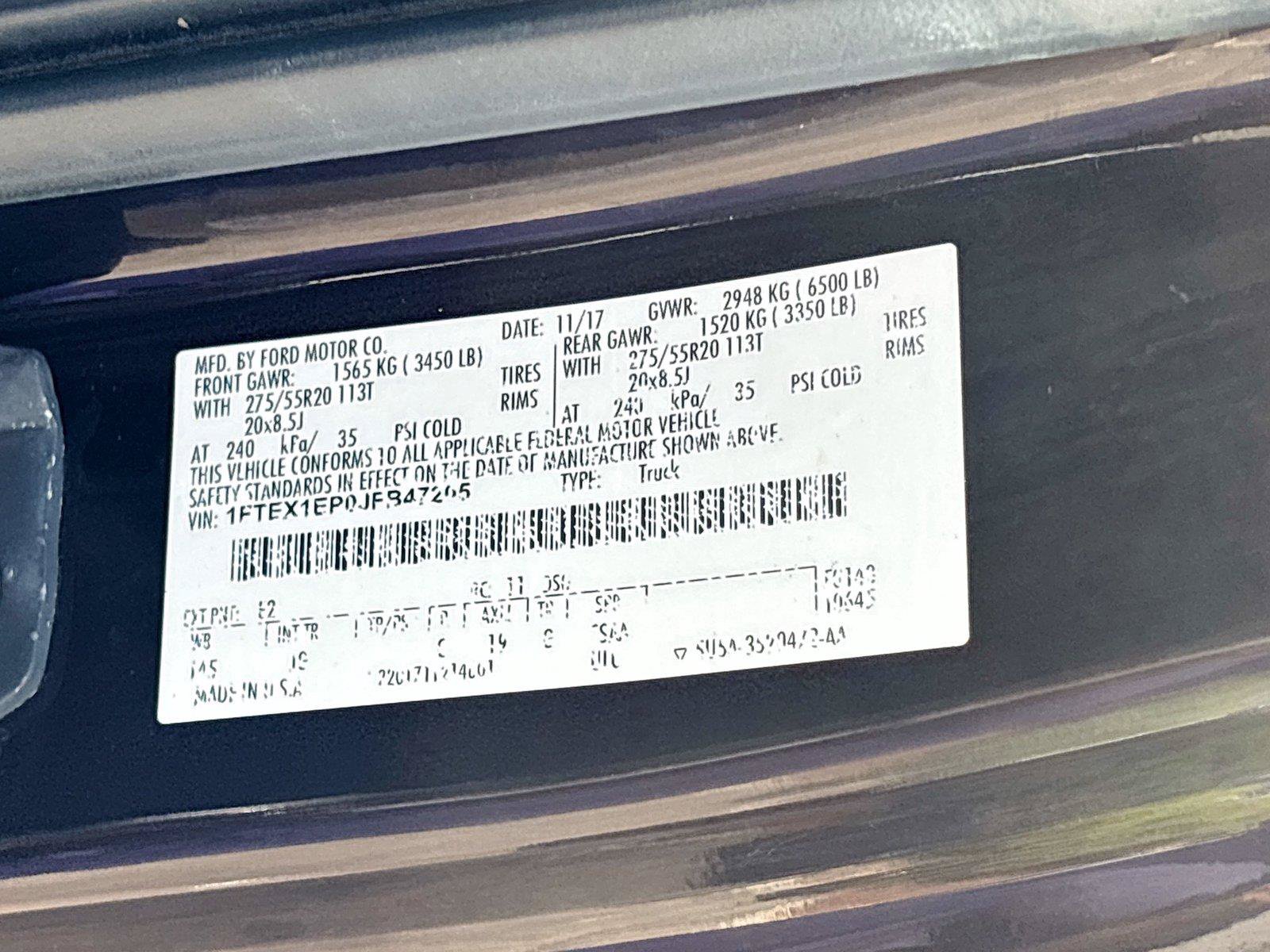 Used 2018 Ford F150 XL w/ Equipment Group 101A Mid AWD/4WD image 30
