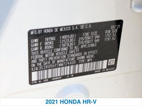 Used 2021 Honda HR-V EX-L image 26