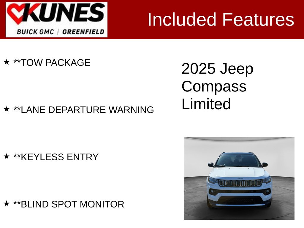 Used 2025 Jeep Compass Limited AWD/4WD image 3