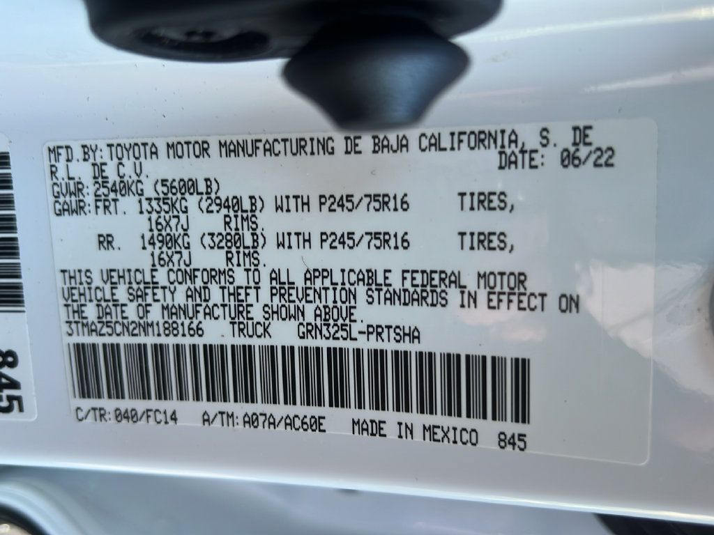 Certified 2022 Toyota Tacoma SR5 w/ Technology Package RWD image 25