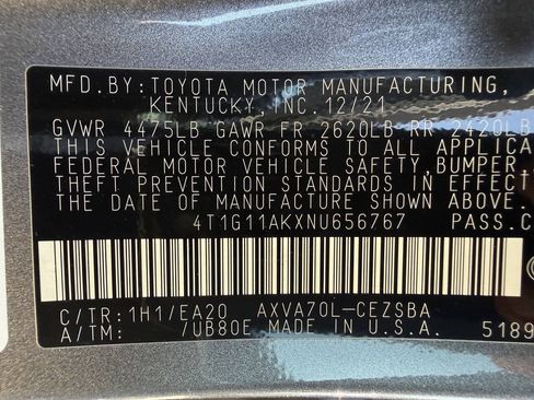 Used 2022 Toyota Camry SE FWD image 31