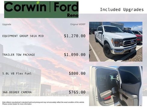 Used 2021 Ford F150 Lariat w/ Equipment Group 501A Mid AWD/4WD image 3