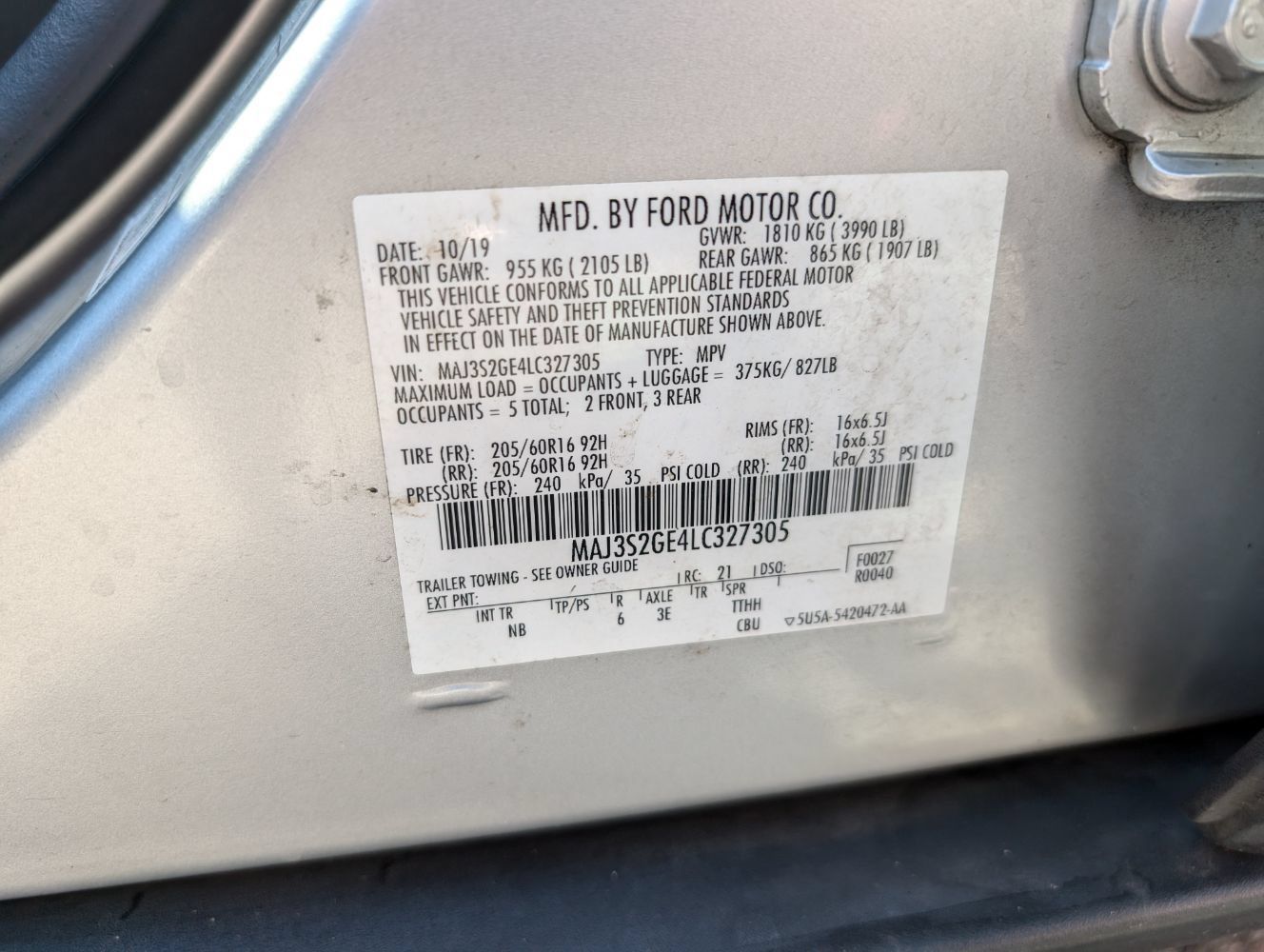 Used 2020 Ford EcoSport SE w/ SE Convenience Package FWD image 26