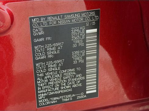 Used 2016 Nissan Rogue S image 30