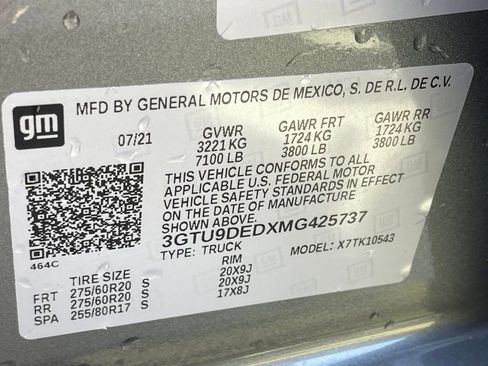 Used 2021 GMC Sierra 1500 SLT AWD/4WD image 45