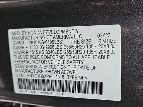 Certified 2023 Honda Pilot Elite image 23